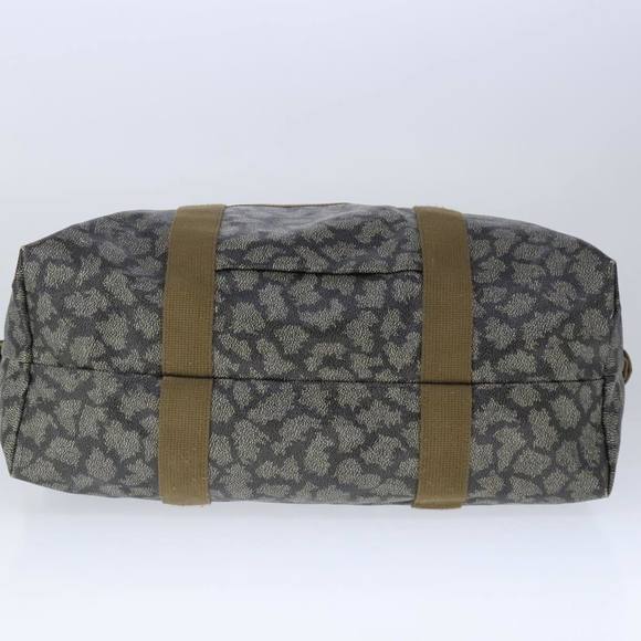 SAINT LAURENT Boston Bag PVC Gray Beige Auth ar12922 - Picture 9 of 16